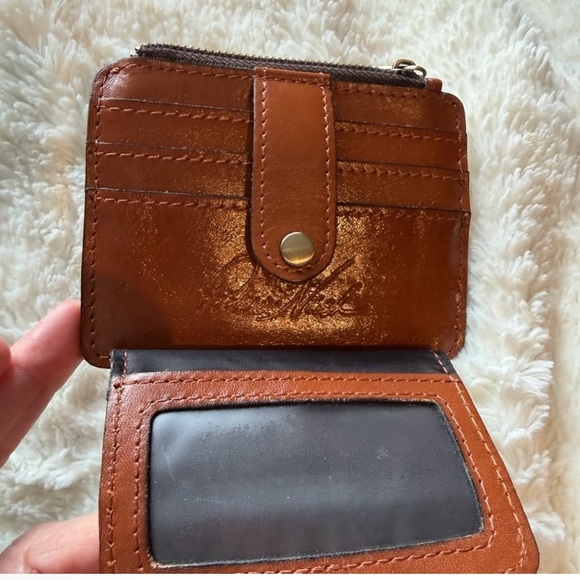 Patricia Nash Cassis ID Wallet Floral Full Grain Leather Floral 4.75x3.75 - Picture 4 of 5